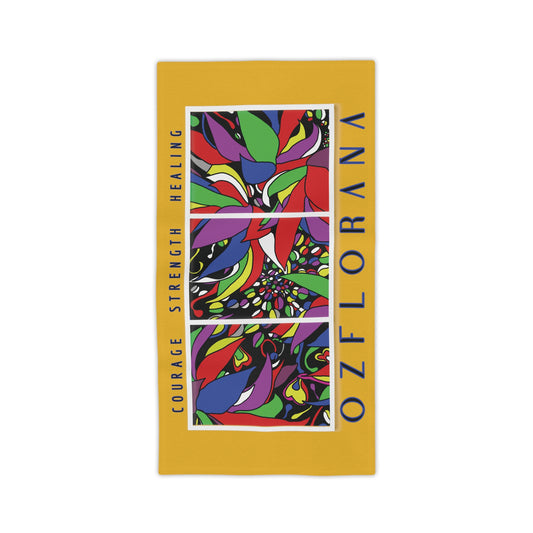 Australian Cotton Beach Towel Waratah Print