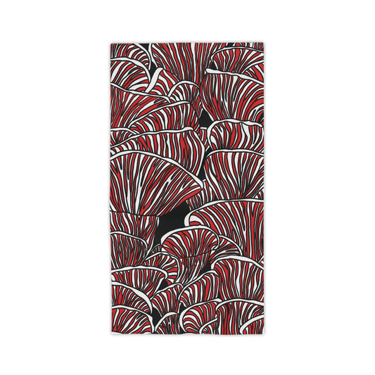 Australian Cotton Beach Towel Native Mushroom Print