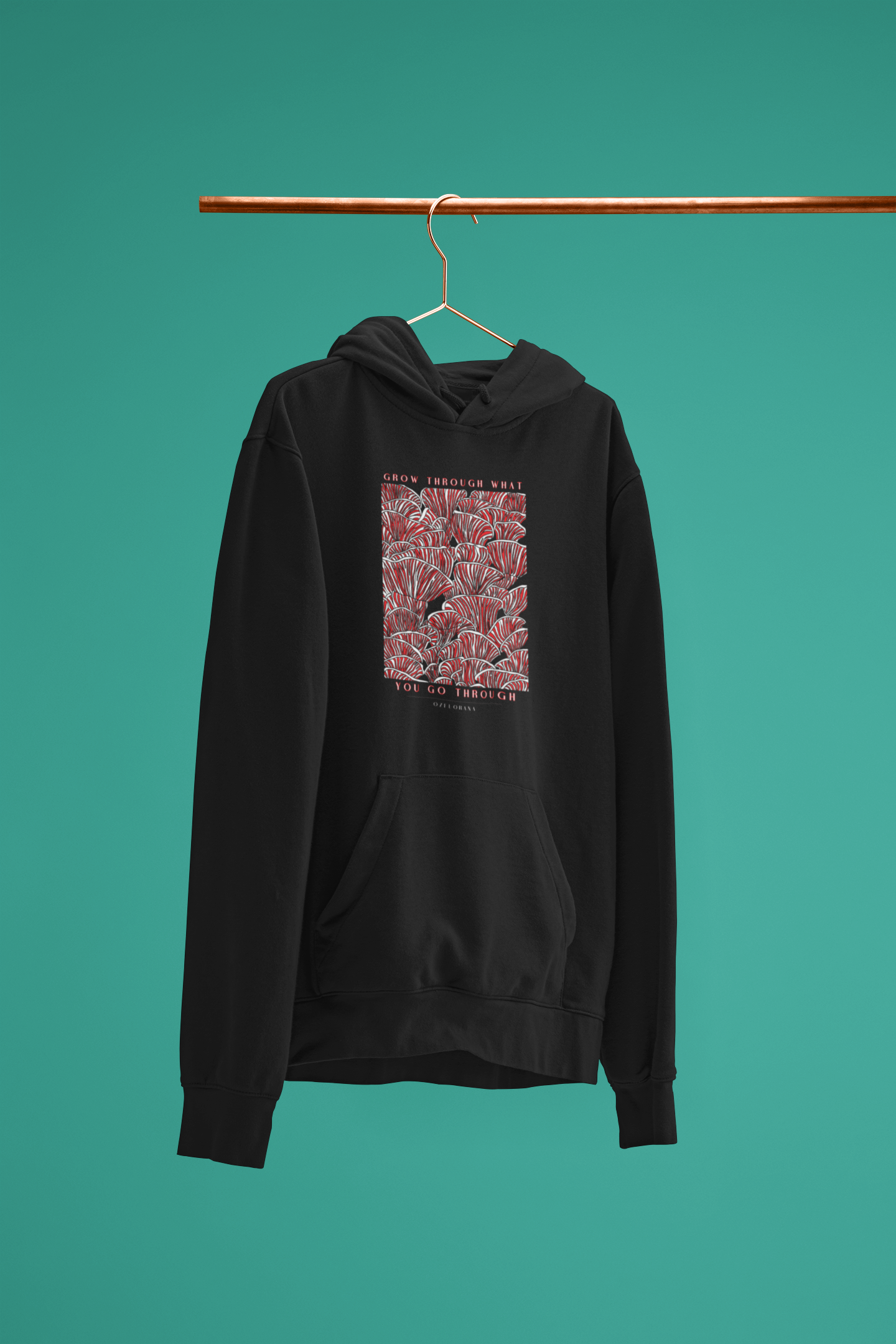 Mushroom Hoodie - Grow through what you grow through