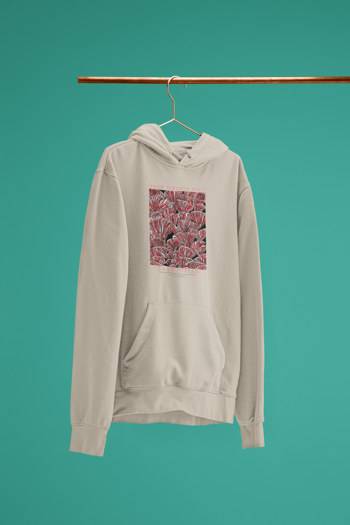 Mushroom Hoodie - Grow through what you grow through